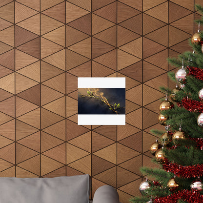 Ma Incense Smoke Wall Art Print - Kintsugi Gold Vein