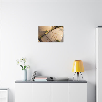 Spring Broken Pottery Gold Vein Canvas Art | Beautiful Decor