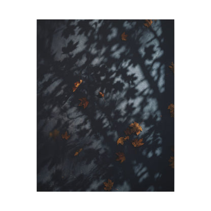 Autumn Shadow Play Shadow Zen Canvas Art | Atmospheric Decor