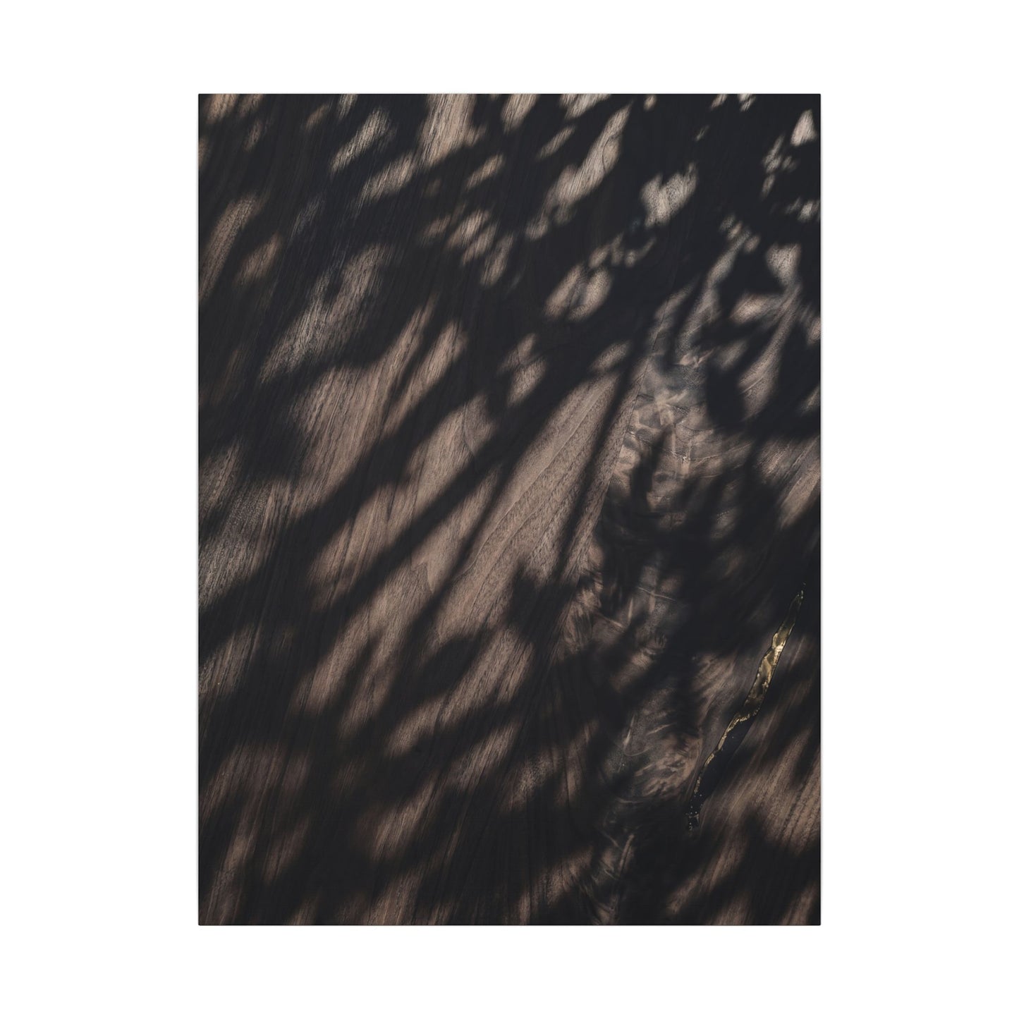Shadow Play Summer Canvas Art | Dark Japandi Moody Design