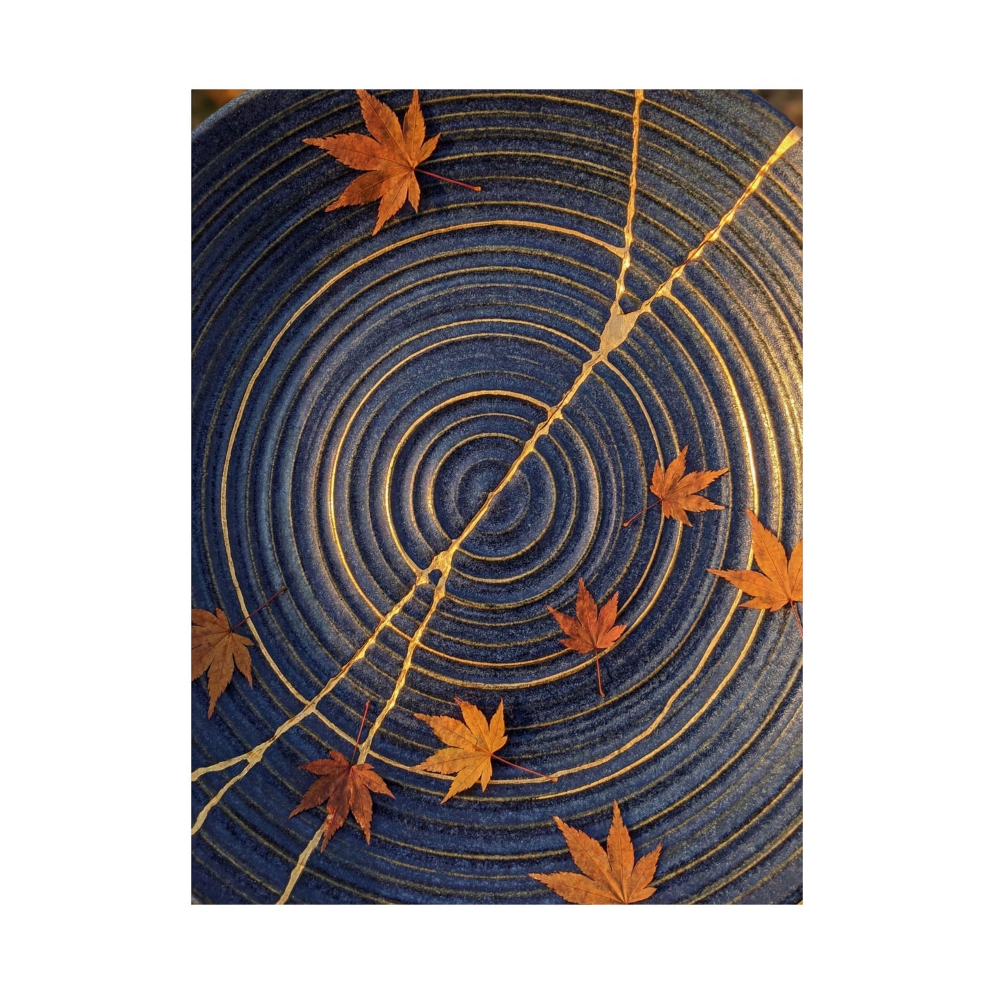 Datsuzoku Water Ripple Wall Art Print - Kintsugi Gold Repair