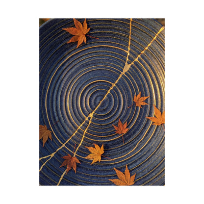 Datsuzoku Water Ripple Wall Art Print - Kintsugi Gold Repair