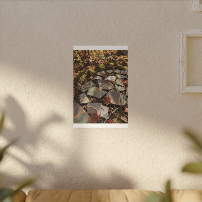Broken Pottery Japanese Pattern Canvas Art | Elegant Japandi Art