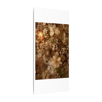 Spring Dried Flowers Japanese Pattern Canvas Art | Earthy Decor
