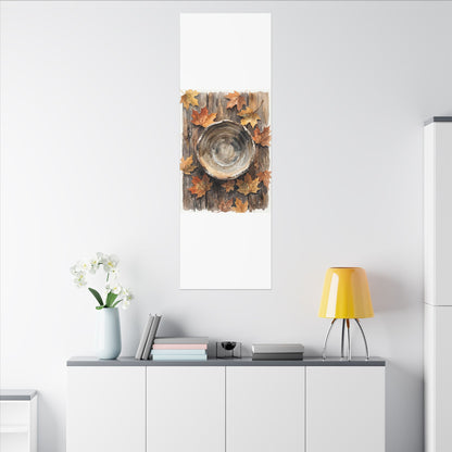 Ma Ceramic Bowl Canvas Art - Japandi Watercolor