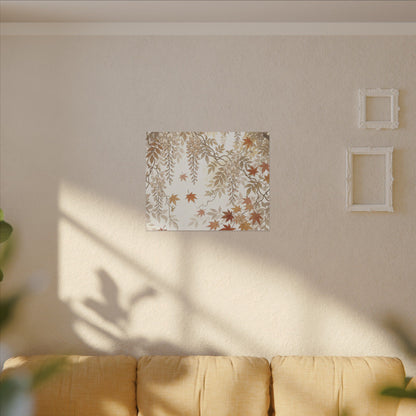 Shibui Wisteria Canvas Art - Japandi Japanese Pattern
