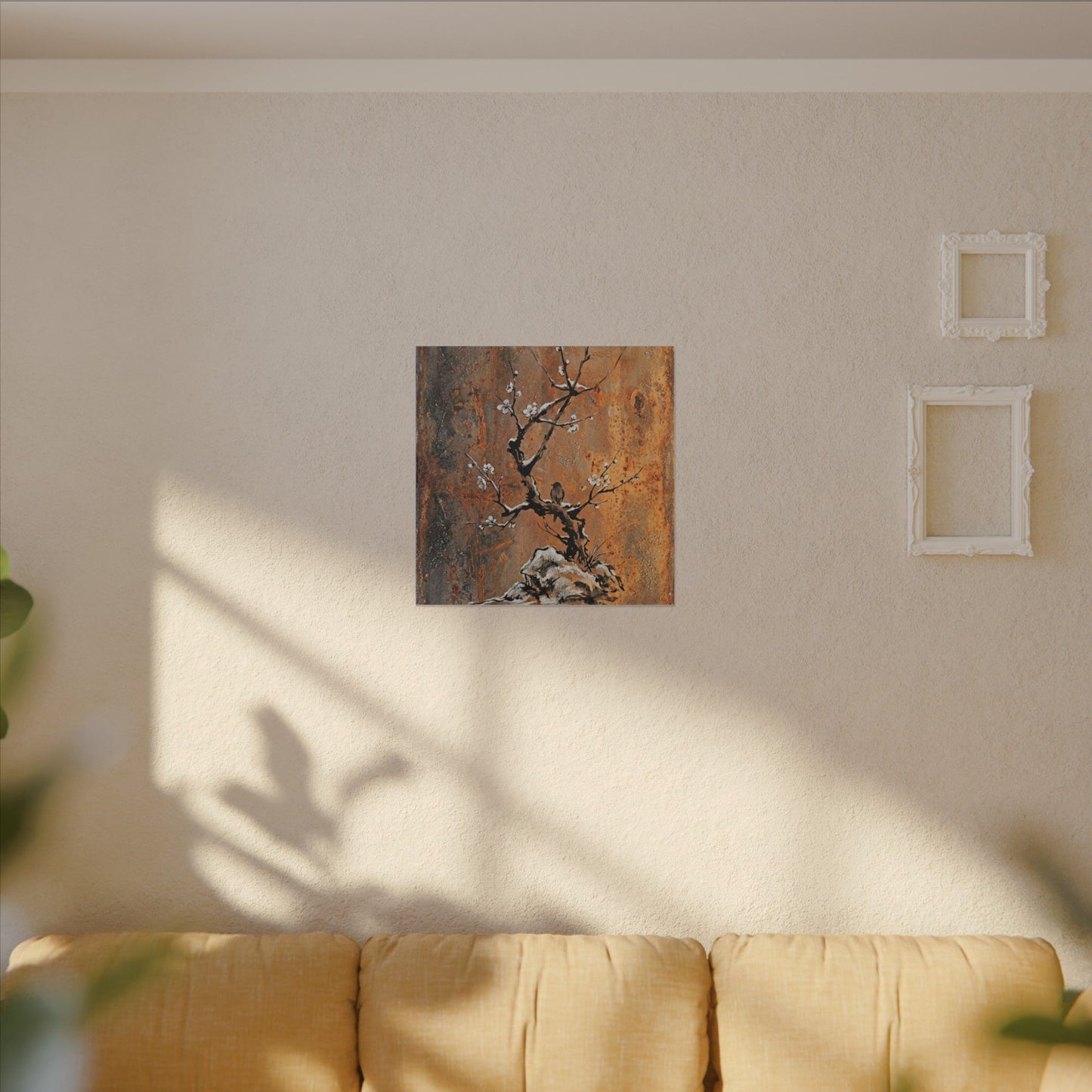 Datsuzoku Rust Patina Canvas Art - Zen Sumi E