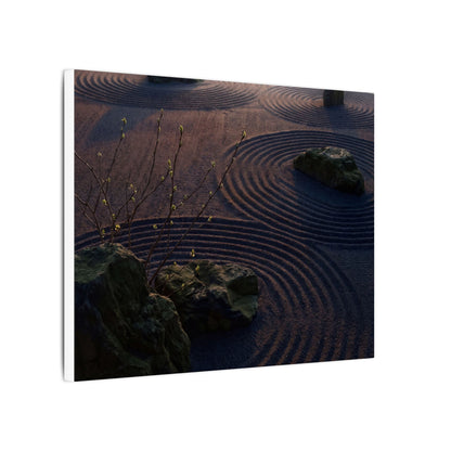 Spring Rock Garden Shadow Zen Canvas Art | Luxurious Decor