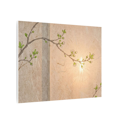 Spring Cherry Blossom Forest Whimsy Canvas Art | Rustic Decor