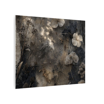 Winter Dried Flowers Texture Canvas Art | Elegant Decor