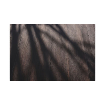 Dark Japandi Shadow Play in Dawn | Moody Minimal Canvas Art
