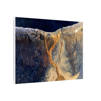 Winter Ceramic Bowl Gold Vein Canvas Art | Healing Decor