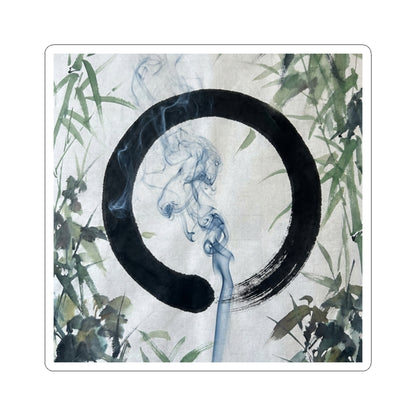 Summer Incense Smoke Enso Sticker | Serene Decor