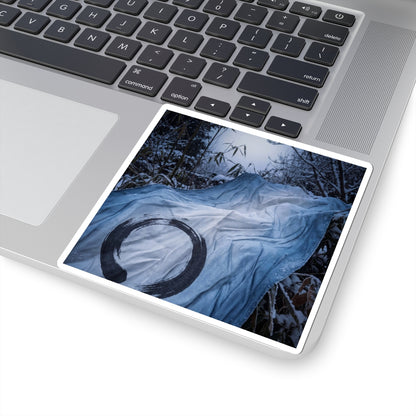 Tranquil Silk Drape Sticker - Enso Zen