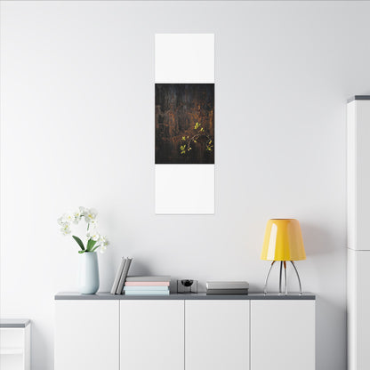 Golden Hour Rust Patina Canvas Art - Dark Japandi Fukinsei