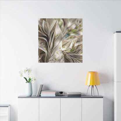 Fukinsei Paper Fold Canvas Art - Japandi Watercolor