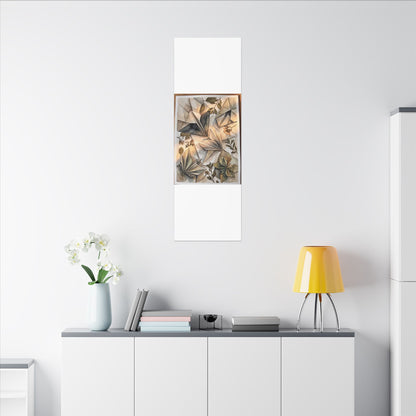 Golden Hour Paper Fold Canvas Art - Japandi Seijaku