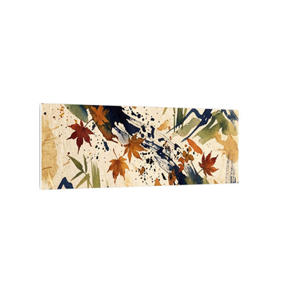 Golden Hour Ink Brushstroke Canvas Art - Zen Shibui