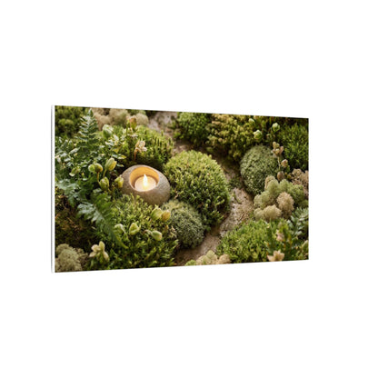 Moss Close Up Japanese Pattern Canvas Art | Neutral Japandi Art