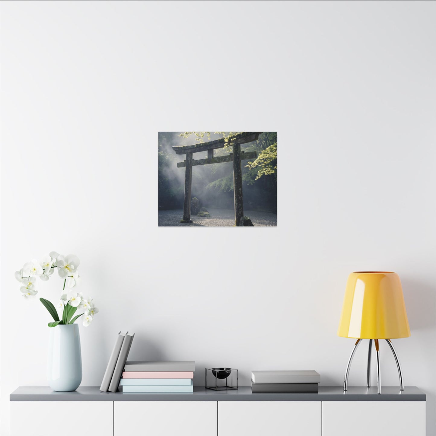 Torii Gate Canvas Art | Spring Zen Karesansui Art