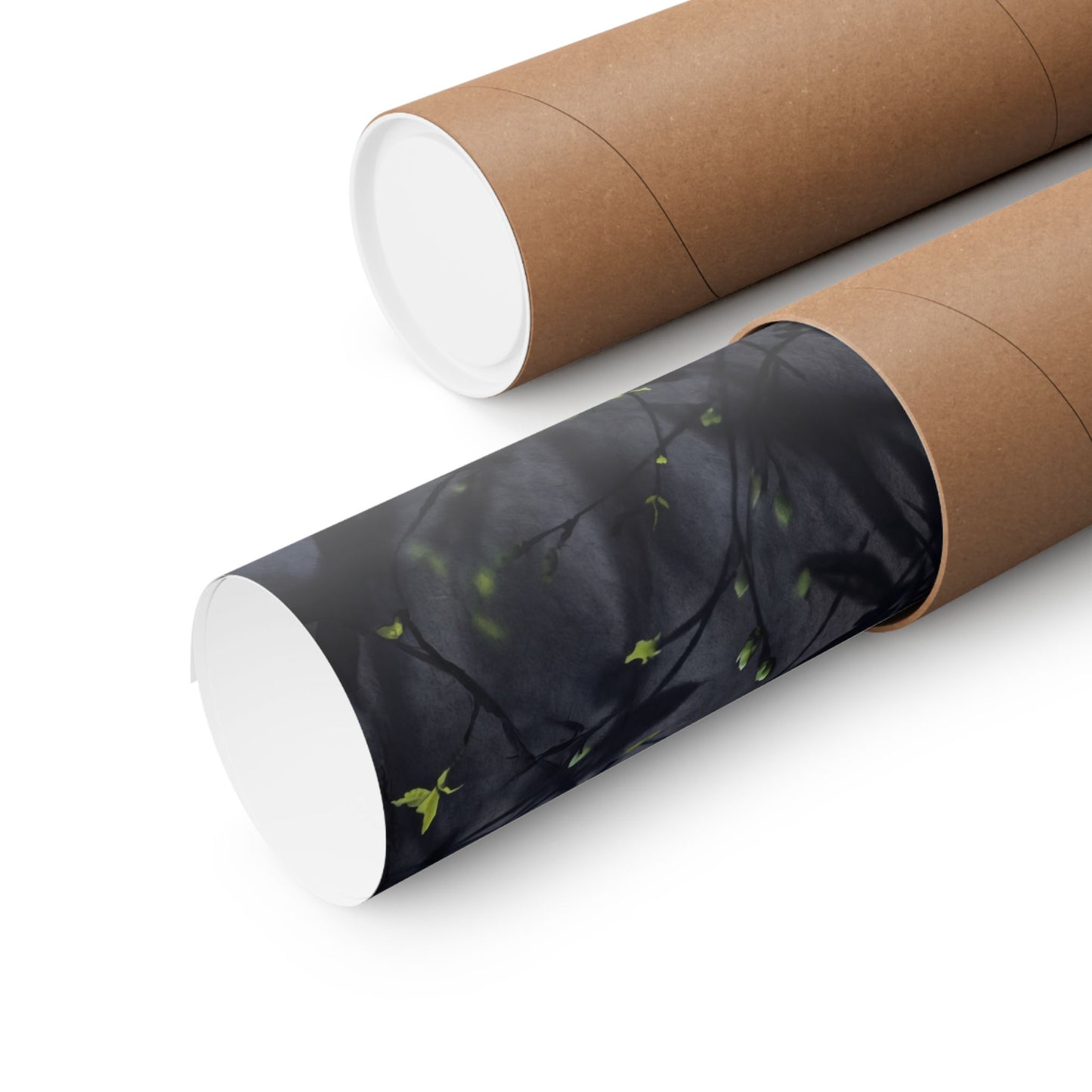 Atmospheric Shadow Play Wall Art Print - Shadow Zen Dark Japandi