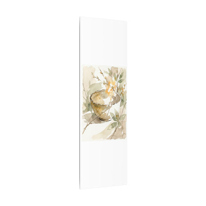 Spring Ceramic Bowl Watercolor Canvas Art | Neutral Decor