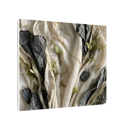 Spring Silk Drape Texture Canvas Art | Warm Decor