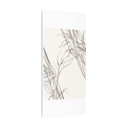 Neutral Shoji Screen Canvas Art - Minimal Line Japandi