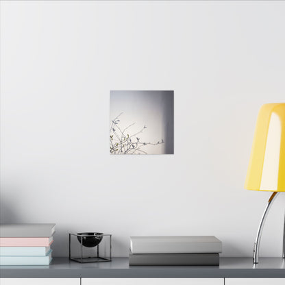 Japandi Shadow Play in Dawn | Japanese Pattern Canvas Art