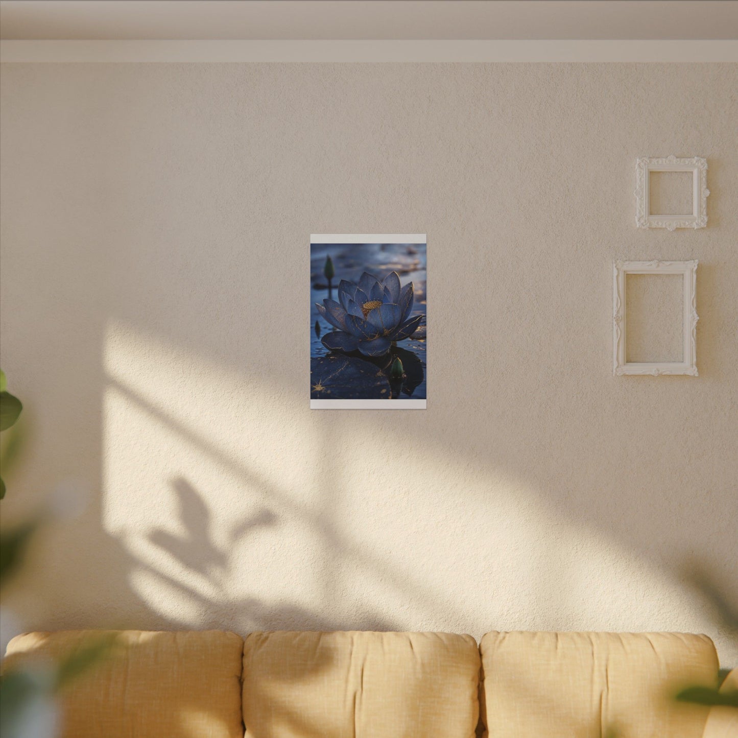 Kintsugi Lotus Flower in Dawn | Broken Beauty Canvas Art