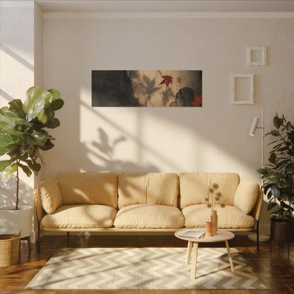 Shadow Play Texture Canvas Art | Neutral Japandi Art