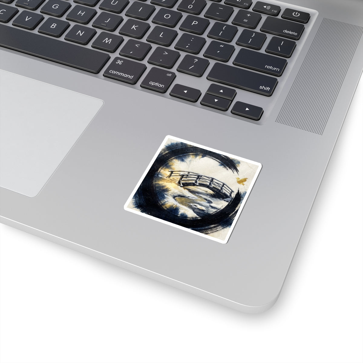 Golden Hour Wooden Bridge Sticker - Zen Datsuzoku