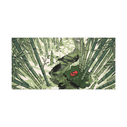 Peaceful Bamboo Grove Canvas Art - Ukiyo E Inspired Zen