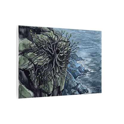 Pine Tree Spring Canvas Art | Japandi Neutral Design