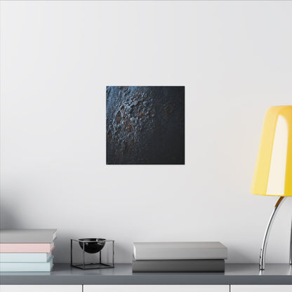 Rust Patina Canvas Art | Winter Dark Japandi Shadow Zen Art