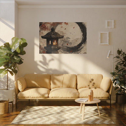 Ma Stone Lantern Canvas Art - Zen Enso