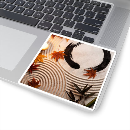 Zen Rock Garden in Candlelight | Enso Sticker