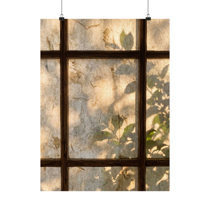 Shoji Screen Wall Art Print | Summer Japandi Texture Art