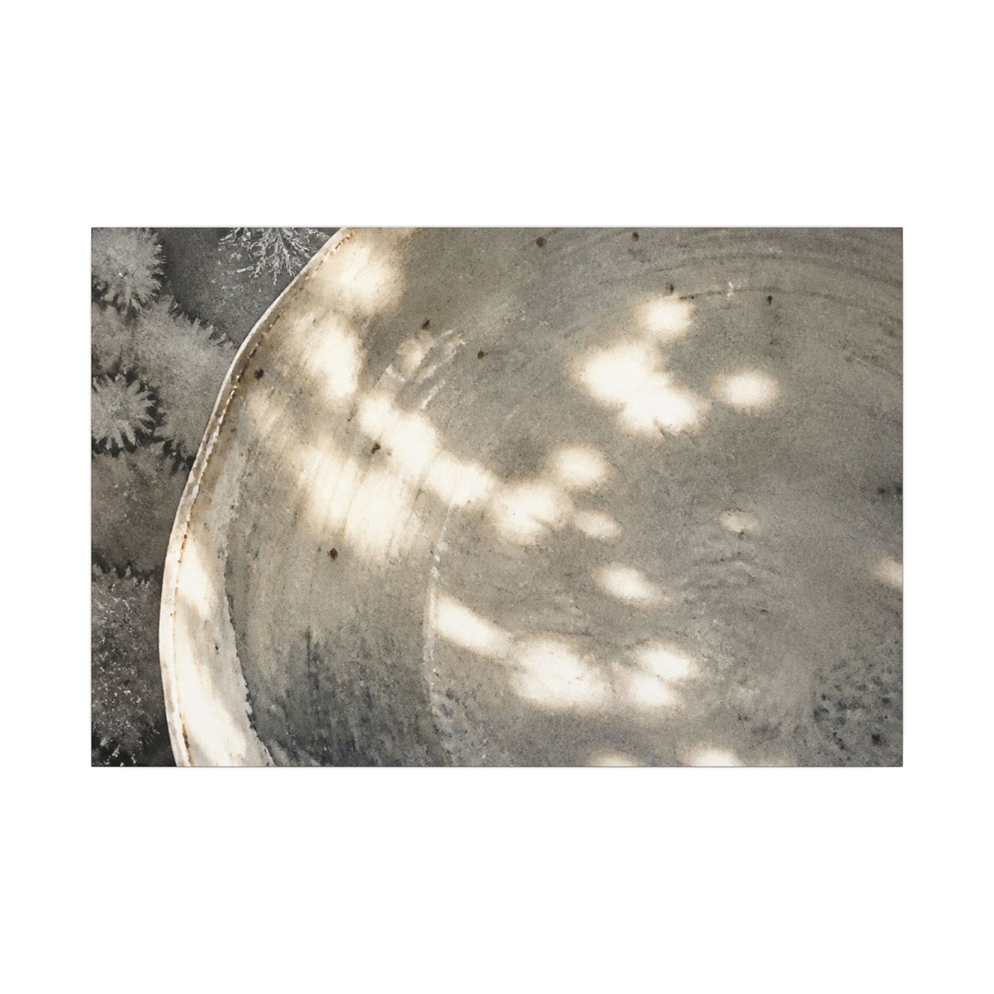 Ceramic Bowl Watercolor Canvas Art | Warm Japandi Art