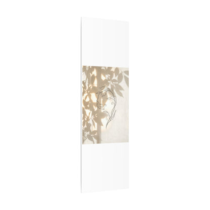 Warm Shoji Screen Canvas Art - Minimal Line Japandi