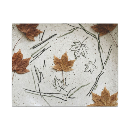 Ceramic Bowl Autumn Canvas Art | Japandi Elegant Design