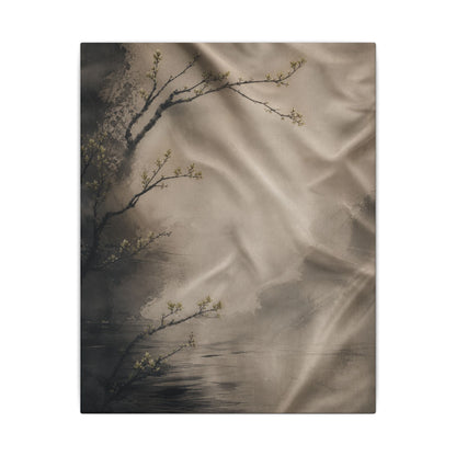 Silk Drape Canvas Art | Spring Japandi Japanese Pattern Art