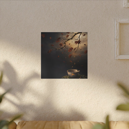 Moonlit Garden Gold Repair Canvas Art | Beautiful Kintsugi Art