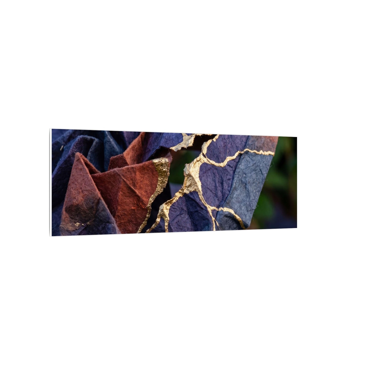 Philosophical Paper Fold Canvas Art - Gold Vein Kintsugi
