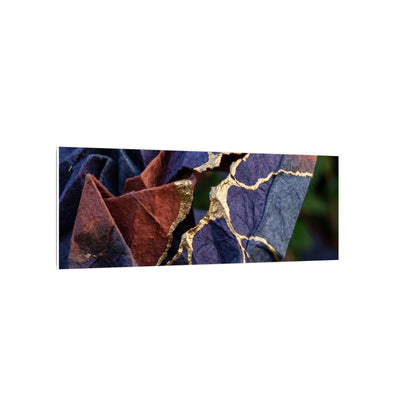 Philosophical Paper Fold Canvas Art - Gold Vein Kintsugi