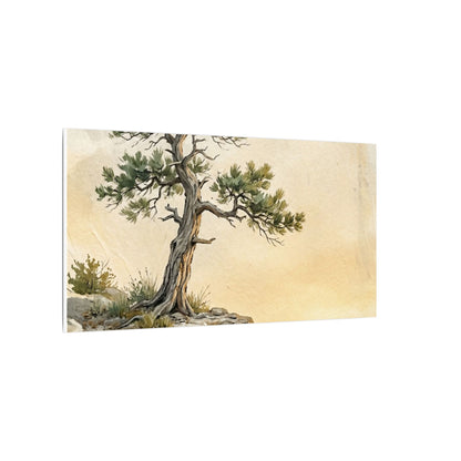 Pine Tree Canvas Art | Summer Japandi Texture Art
