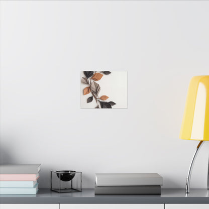 Paper Fold Autumn Canvas Art | Japandi Earthy Design