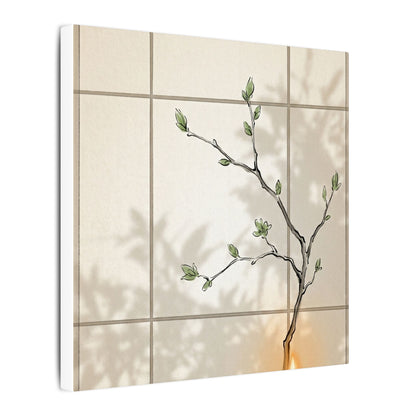Shoji Screen Spring Canvas Art | Japandi Cozy Design