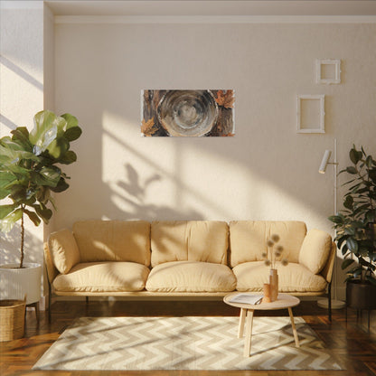 Ma Ceramic Bowl Canvas Art - Japandi Watercolor