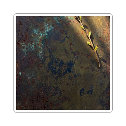 Spring Rust Patina Moody Minimal Sticker | Sophisticated Decor